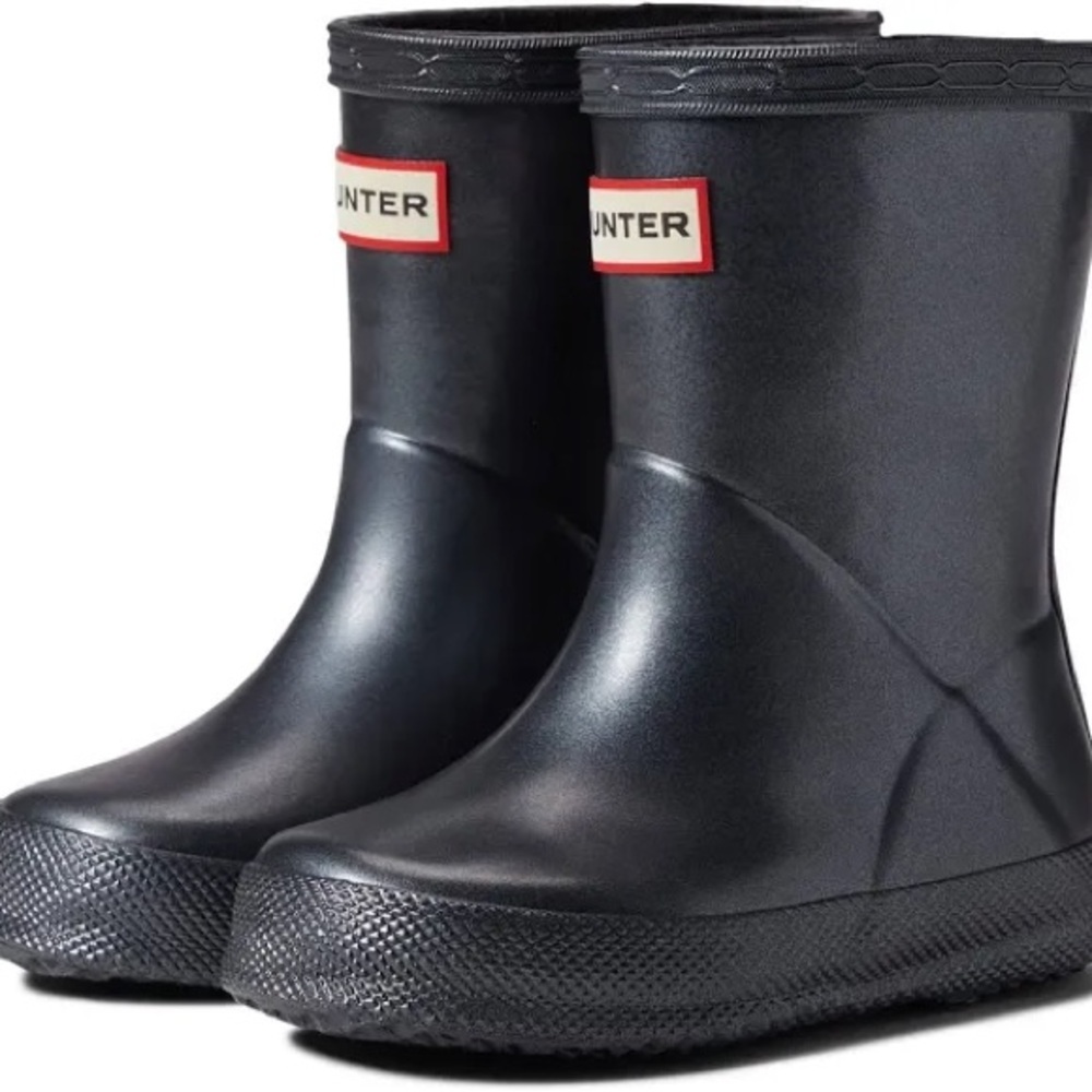 Hunter Kids Black Waterproof Boots